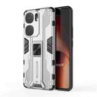 For vivo iQOO Neo9 Pro / Neo9 Supersonic Armor PC Hybrid TPU Phone Case(Silver) - 1