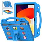 For  Lenovo Tab  P12 Handle Kickstand Children EVA Shockproof Tablet Case(Sky Blue) - 1