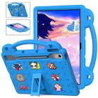 For  Lenovo Xiaoxin Pad Pro 12.7 2025 Handle Kickstand Children EVA Shockproof Tablet Case(Sky Blue) - 1