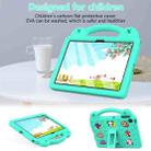 For Lenovo Tab K10 Gen 2 / WiFi 2025 Handle Kickstand Children EVA Shockproof Tablet Case(Mint Green) - 3