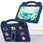 For Lenovo Tab K10 Gen 2 / WiFi 2025 Handle Kickstand Children EVA Shockproof Tablet Case(Navy Blue) - 2