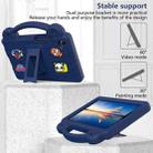 For Lenovo Tab One 8.7 2025 / K9 Handle Kickstand Children EVA Shockproof Tablet Case(Navy Blue) - 3