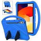 For Lenovo Tab P12 EVA Shockproof Tablet Case with Holder(Blue) - 1