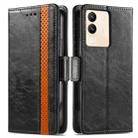 For vivo Y100 CaseNeo Splicing Dual Magnetic Buckle Leather Phone Case(Black) - 2