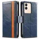 For vivo Y100 CaseNeo Splicing Dual Magnetic Buckle Leather Phone Case(Blue) - 2