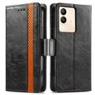 For vivo V29 Lite CaseNeo Splicing Dual Magnetic Buckle Leather Phone Case(Black) - 2