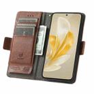 For vivo V29 5G CaseNeo Splicing Dual Magnetic Buckle Leather Phone Case(Brown) - 3