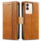 For vivo iQOO Z8X CaseNeo Splicing Dual Magnetic Buckle Leather Phone Case(Khaki) - 2