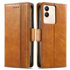 For vivo S17E CaseNeo Splicing Dual Magnetic Buckle Leather Phone Case(Khaki) - 2