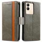 For vivo Y27 CaseNeo Splicing Dual Magnetic Buckle Leather Phone Case(Gray) - 2