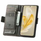 For vivo Y02 4G CaseNeo Splicing Dual Magnetic Buckle Leather Phone Case(Gray) - 3