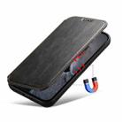 For iPhone 15 Suteni J05 Leather Magnetic MagSafe Phone Case(Black) - 2