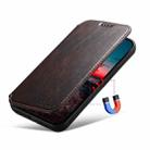 For iPhone 15 Pro Max Suteni J05 Leather Magnetic MagSafe Phone Case(Brown) - 2