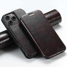 For iPhone 16 Pro Suteni J05 Leather Magnetic MagSafe Phone Case(Brown) - 1