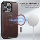 For iPhone 16 Pro Suteni J05 Leather Magnetic MagSafe Phone Case(Brown) - 3