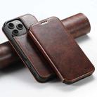 For iPhone 16 Pro Suteni J05 Leather Magnetic MagSafe Phone Case(Khaki) - 1