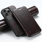 For iPhone 16 Pro Max Suteni J05 Leather Magnetic MagSafe Phone Case(Brown) - 1