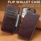 For iPhone 17 Pro Max Suteni J05 Leather Magnetic MagSafe Phone Case(Brown) - 2
