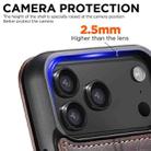 For iPhone 17 Pro Max Suteni J05 Leather Magnetic MagSafe Phone Case(Brown) - 3