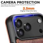 For iPhone 17 Pro Max Suteni J05 Leather Magnetic MagSafe Phone Case(Khaki) - 3