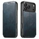 For iPhone 17 Pro Max Suteni J05 Leather Magnetic MagSafe Phone Case(Blue) - 1