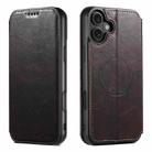For iPhone 17 Suteni J05 Leather Magnetic MagSafe Phone Case(Brown) - 1