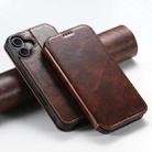 For iPhone 17 Suteni J05 Leather Magnetic MagSafe Phone Case(Khaki) - 2