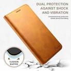 For iPhone 16 Suteni Calf Texture Horizontal Flip Leather Phone Case(Khaki) - 2