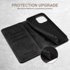 For iPhone 16 Pro Suteni Calf Texture Horizontal Flip Leather Phone Case(Black) - 3