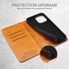For iPhone 16e Suteni Calf Texture Horizontal Flip Leather Phone Case(Khaki) - 3