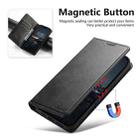 For iPhone 17 Pro Max Suteni Calf Texture Horizontal Flip Leather Phone Case(Black) - 3