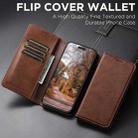 For iPhone 17 Pro Max Suteni Calf Texture Horizontal Flip Leather Phone Case(Brown) - 2