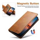 For iPhone 17 Pro Max Suteni Calf Texture Horizontal Flip Leather Phone Case(Khaki) - 3