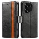 For Tecno Pova 4 4G CaseNeo Splicing Dual Magnetic Buckle Leather Phone Case(Black) - 2