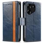 For Tecno Pova 4 4G CaseNeo Splicing Dual Magnetic Buckle Leather Phone Case(Blue) - 2