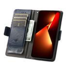 For Tecno Pova 4 4G CaseNeo Splicing Dual Magnetic Buckle Leather Phone Case(Blue) - 3