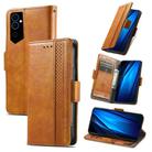 For Tecno Pova Neo 2 CaseNeo Splicing Dual Magnetic Buckle Leather Phone Case(Khaki) - 1