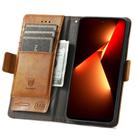For Tecno Pova Neo 2 CaseNeo Splicing Dual Magnetic Buckle Leather Phone Case(Khaki) - 3