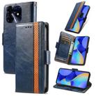 For Tecno Spark 10 Pro CaseNeo Splicing Dual Magnetic Buckle Leather Phone Case(Blue) - 1