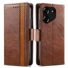 For Tecno Camon 20 Premier CaseNeo Splicing Dual Magnetic Buckle Leather Phone Case(Brown) - 2