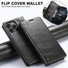 For iPhone 16 Pro Max Suteni Baroque Calf Texture Buckle Wallet Leather Phone Case(Black) - 2