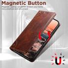 For iPhone 17 Pro Max Suteni Baroque Calf Texture Buckle Wallet Leather Phone Case(Khaki) - 3
