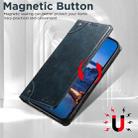 For iPhone 17 Pro Max Suteni Baroque Calf Texture Buckle Wallet Leather Phone Case(Blue) - 3