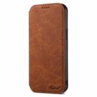 For iPhone 15 Pro Max Suteni J06 Retro Matte Litchi Texture Leather MagSafe Phone Case(Khaki) - 2