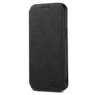 For iPhone 15 Pro Suteni J06 Retro Matte Litchi Texture Leather MagSafe Phone Case(Black) - 2