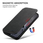 For iPhone 16 Suteni J06 Retro Matte Litchi Texture Leather MagSafe Phone Case(Black) - 2