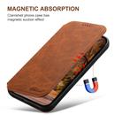 For iPhone 16 Suteni J06 Retro Matte Litchi Texture Leather MagSafe Phone Case(Khaki) - 2