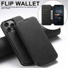 For iPhone 16 Pro Suteni J06 Retro Matte Litchi Texture Leather MagSafe Phone Case(Black) - 3