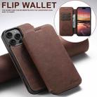 For iPhone 16 Pro Suteni J06 Retro Matte Litchi Texture Leather MagSafe Phone Case(Brown) - 3