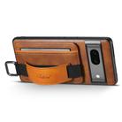 For Googel Pixel 8a Suteni H13 Card Wallet Wrist Strap Holder PU Phone Case(Brown) - 2
